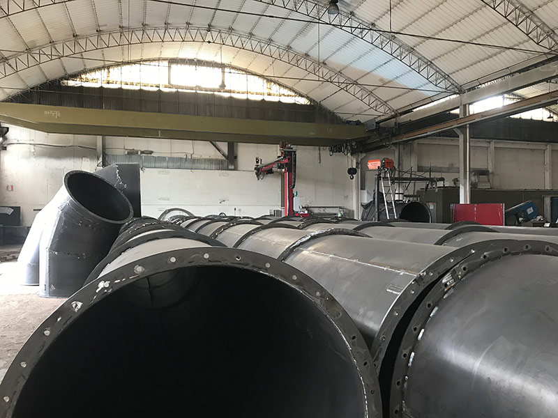Produzione tubazioni in Corten
